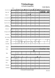 Vinlandsaga – A Nordic Symphony (Symphony No.3), B15: Score only by Colin Bayliss