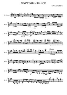 Dance No.2: Für Klarinette by Edvard Grieg
