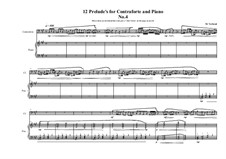 12 Prelude's for Contraforte and Piano: Prelude No.4, MVWV 745 by Maurice Verheul
