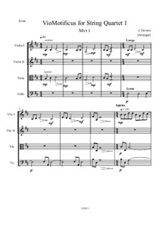 String Quartet No.1, Op.16: Teil I by Javier Trevino