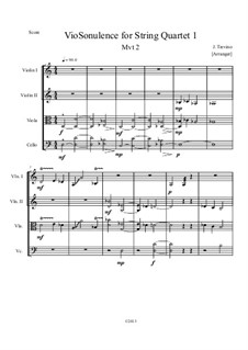 String Quartet No.1, Op.16: Teil II by Javier Trevino
