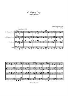 O Happy Day: Für Blechblasquartett by Philip Doddridge
