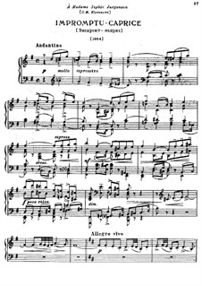 Impromptu-Caprice, TH 144: Für Klavier by Pjotr Tschaikowski