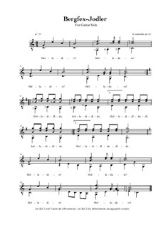 Bergfex-Jodler, Op.325: Bergfex-Jodler by Berndt Leopolder