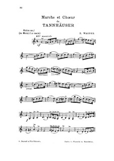 Fragmente: Marsch und Chor, für Violine (oder Mandoline) by Richard Wagner