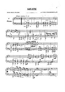 Sonate für zwei Klaviere, Op.41: Klavierstimme II by Thomas Tellefsen