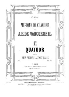 Streichquartett Nr.1 in D-Dur: Violinstimme II by Auguste-Emmanuel Vaucorbeil