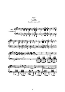 Aroldo: Bearbeitung für Stimmen und Klavier by Giuseppe Verdi