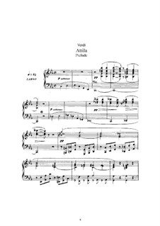 Attila: Bearbeitung für Stimmen und Klavier by Giuseppe Verdi