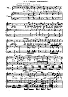 Fragmente: Akt II, Nr.15, für Stimmen und Klavier by Giuseppe Verdi