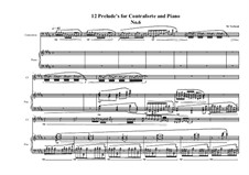 12 Prelude's for Contraforte and Piano: Prelude No.6, MVWV 747 by Maurice Verheul