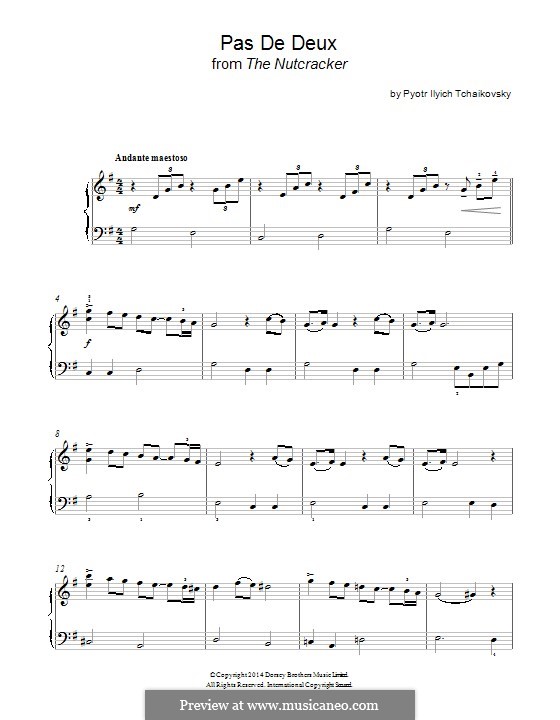 Nr.5 Pas de deux: Für Klavier by Pjotr Tschaikowski