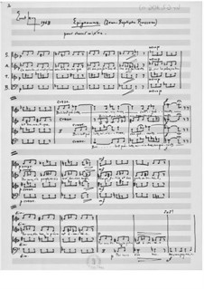 Epigramm für gemischten Chor a cappella: Epigramm für gemischten Chor a cappella by Ernst Levy