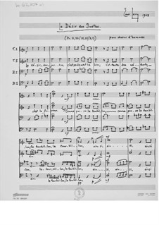 Le désir des justes für Männerchor a cappella: Le désir des justes für Männerchor a cappella by Ernst Levy