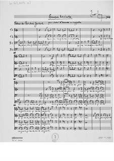 Chanson triviale für Männerchor a cappella: Chanson triviale für Männerchor a cappella by Ernst Levy