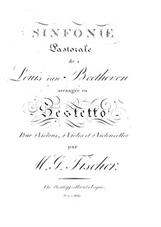 Vollständiger Sinfonie: Version für Streichsextett – Violinstimme II by Ludwig van Beethoven