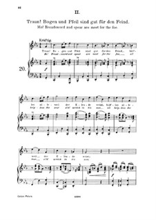 Fünfzehn Romanzen, Op.33: Nr.2 Traun! Bogen und Pfeil sind gut für den Feind by Johannes Brahms