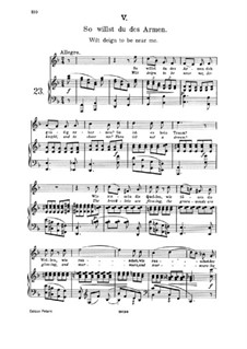 Fünfzehn Romanzen, Op.33: Nr.5 So willst du des Armen by Johannes Brahms