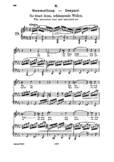 Fünfzehn Romanzen, Op.33: Nr.10 Verzweiflung. So tönet denn, schäumende Wellen by Johannes Brahms