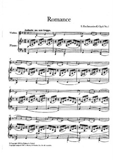 Deux morceaux de salon, Op.6: Partitur by Sergei Rachmaninoff