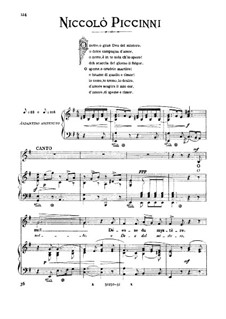 O notte, dea del mister: Medium-low voice in E Minor by Nicola Piccini