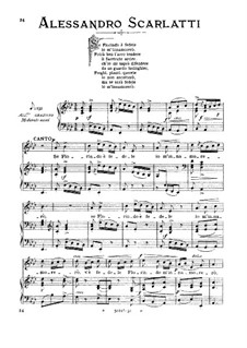 Se Florindo e fedele: Medium voice in A Flat Major by Alessandro Scarlatti