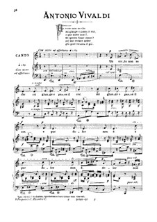 Un certo non so che: Medium voice in A Minor by Antonio Vivaldi