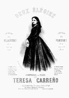 Deux Élégies: No.1 Plainte!, Op.17 by Teresa Carreño