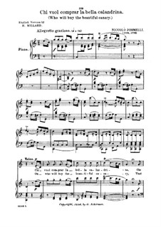 Chi vuol comprar: High voice in C Major by Niccolò Jommelli