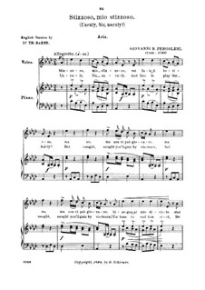 Stizzoso, mio stizzoso: High voice in A Flat Major by Giovanni Battista Pergolesi