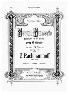Klavierkonzert Nr.2 in c-Moll, Op.18: Version für zwei Klaviere, vierhändig by Sergei Rachmaninoff