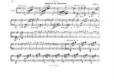 Akt III. Romanze von Wolfram: Bearbeitung für Klavier, vierhändig by Richard Wagner