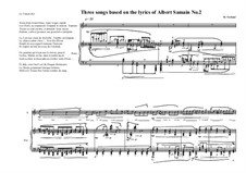 3 Songs based on the lyrics of Albert Samain: Song No.2, MVWV 769 by Maurice Verheul