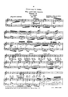Siroes, King of Persia, HWV 24: Ch'io mai vi possa, medium voice in C Minor by Georg Friedrich Händel