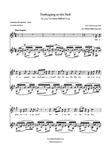 Nr.4 Danksagung an den Bach: Für Tenor und Gitarre by Franz Schubert