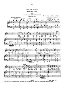 Griselda: Per la gloria d'adorarvi (medium voice in F Major) by Giovanni Battista Bononcini