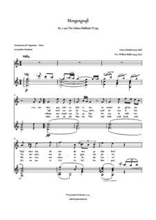 No.8 Morgengruss: Für Tenor und Gitarre by Franz Schubert