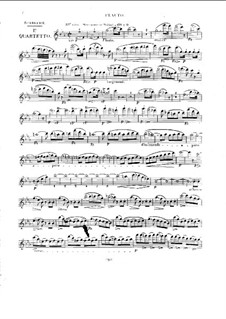 Quartett für Flöte und Streicher Nr.1 in c-Moll, Op.86: Flötenstimme by Benoit Tranquille Berbiguier