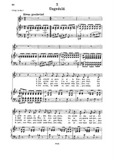 Nr.7 Ungeduld: Für Mittelstimme und Klavier by Franz Schubert