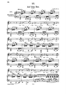 Auf dem See, D.543 Op.92 No.2: Für Mittelstimme und Klavier by Franz Schubert