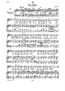 Das Echo, D.868 Op.130: Für Mittelstimme und Klavier by Franz Schubert
