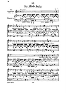 Der blinde Knabe, D.833 Op.101 No.2: Für Mittelstimme und Klavier by Franz Schubert
