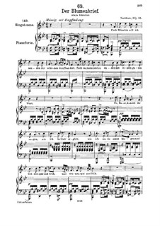 Der Blumenbrief, D.622: Für Mittelstimme und Klavier by Franz Schubert