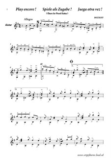 Spiele als Zugabe !!!: Solo, Op.7c by BOUROFF