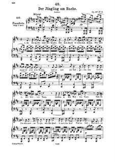 Der Jüngling am Bache, D.638 Op.87 No.3: Für Mittelstimme und Klavier by Franz Schubert