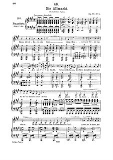 Die Allmacht, D.852 Op.79 No.2: Für Mittelstimme und Klavier by Franz Schubert