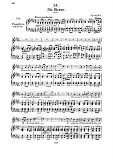 Die Sterne, D.939 Op.96 No.1: Für Mittelstimme und Klavier by Franz Schubert
