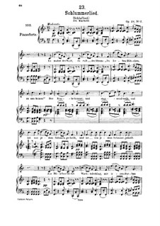 Schlaflied (Schlummerlied), D.527 Op.24 No.2: Für Mittelstimme und Klavier by Franz Schubert