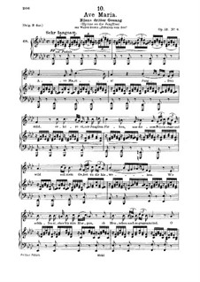 Ave Maria, D.839 Op.52 No.6: Für Mittelstimme und Klavier by Franz Schubert