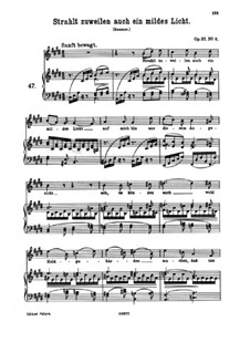Acht Lieder, Op.57: Nr.6 Strahlt zuweilen auch ein mildes Licht by Johannes Brahms